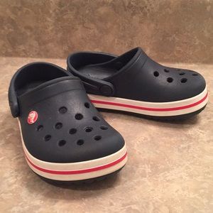 Red and Blue Crocs for Toddler Boy